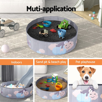 Keezi Baby & Kids > Kid's Furniture > Toy Boxes Keezi Kids Ball Pool Pit Toddler Ocean Play Foldable Child Playhouse Storage Bag