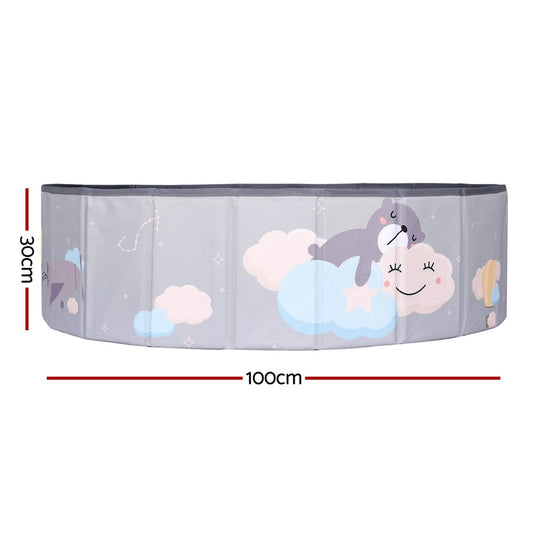 Keezi Baby & Kids > Kid's Furniture > Toy Boxes Keezi Kids Ball Pool Pit Toddler Ocean Play Foldable Child Playhouse Storage Bag