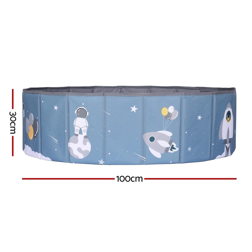 Keezi Baby & Kids > Kid's Furniture > Toy Boxes Keezi Kids Ball Pool Pit Toddler Play Foldable Child Playhouse Storage Bag Blue