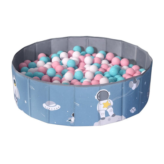 Keezi Baby & Kids > Kid's Furniture > Toy Boxes Keezi Kids Ball Pool Pit Toddler Play Foldable Child Playhouse Storage Bag Blue