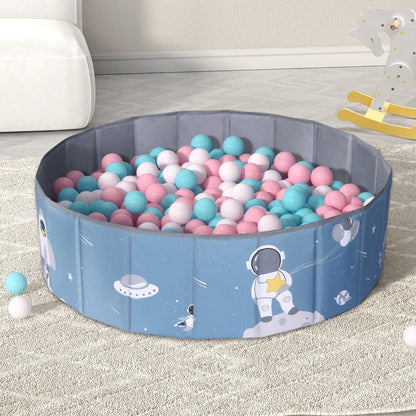 Keezi Baby & Kids > Kid's Furniture > Toy Boxes Keezi Kids Ball Pool Pit Toddler Play Foldable Child Playhouse Storage Bag Blue