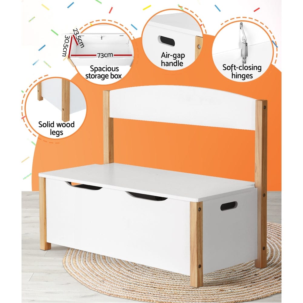 Keezi Baby & Kids > Kid's Furniture > Toy Boxes Keezi Kids Toy Box Chest Storage Blanket Children Organiser Seating Bench