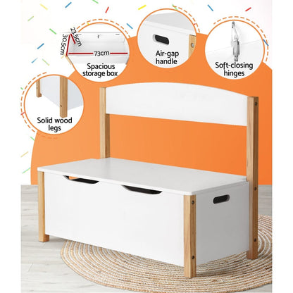 Keezi Baby & Kids > Kid's Furniture > Toy Boxes Keezi Kids Toy Box Chest Storage Blanket Children Organiser Seating Bench