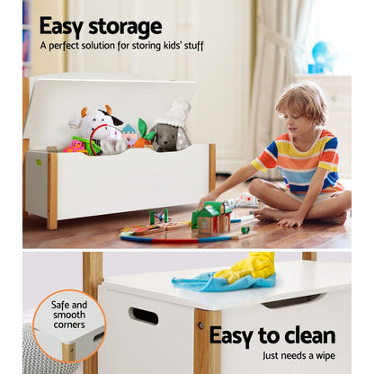 Keezi Baby & Kids > Kid's Furniture > Toy Boxes Keezi Kids Toy Box Chest Storage Blanket Children Organiser Seating Bench
