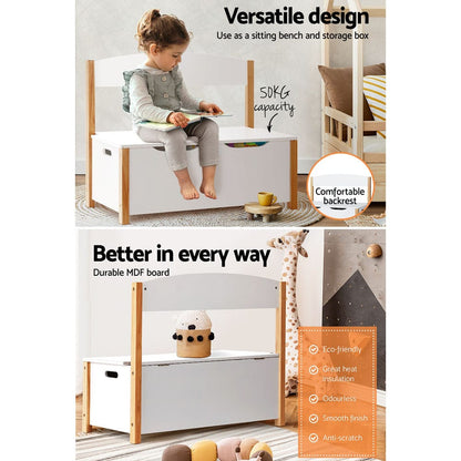 Keezi Baby & Kids > Kid's Furniture > Toy Boxes Keezi Kids Toy Box Chest Storage Blanket Children Organiser Seating Bench