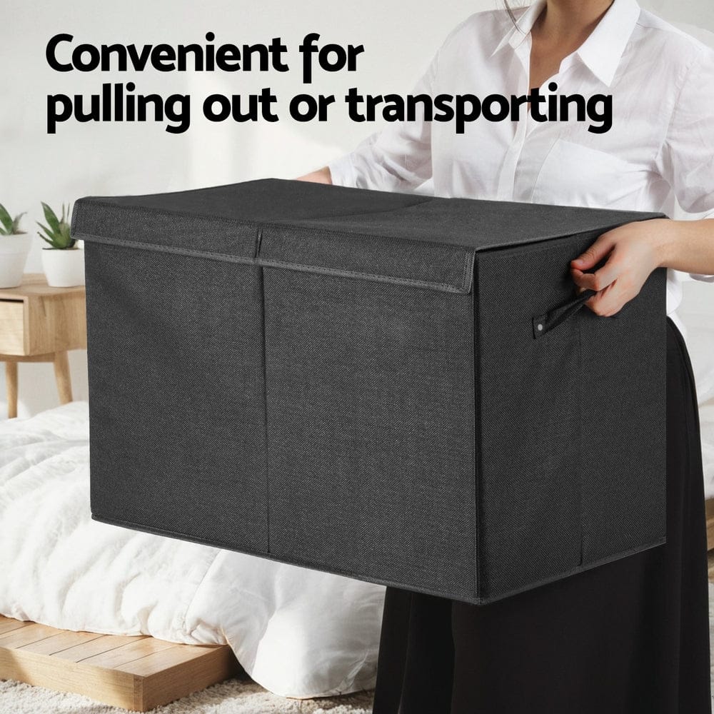Keezi Baby & Kids > Kid's Furniture > Toy Boxes Keezi Large Toy Box Chest Storage with Flip-Top Lid Foldable Organizer Bins