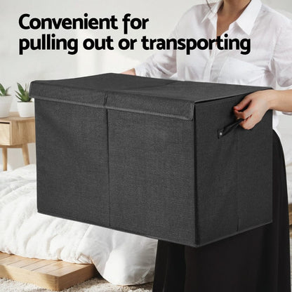 Keezi Baby & Kids > Kid's Furniture > Toy Boxes Keezi Large Toy Box Chest Storage with Flip-Top Lid Foldable Organizer Bins