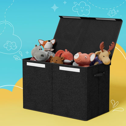 Keezi Baby & Kids > Kid's Furniture > Toy Boxes Keezi Large Toy Box Chest Storage with Flip-Top Lid Foldable Organizer Bins