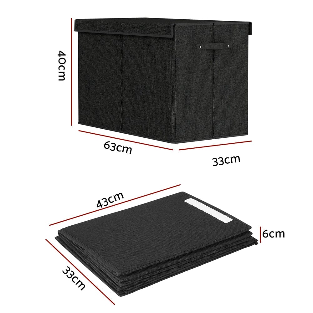 Keezi Baby & Kids > Kid's Furniture > Toy Boxes Keezi Large Toy Box Chest Storage with Flip-Top Lid Foldable Organizer Bins