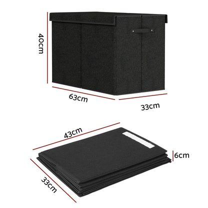 Keezi Baby & Kids > Kid's Furniture > Toy Boxes Keezi Large Toy Box Chest Storage with Flip-Top Lid Foldable Organizer Bins