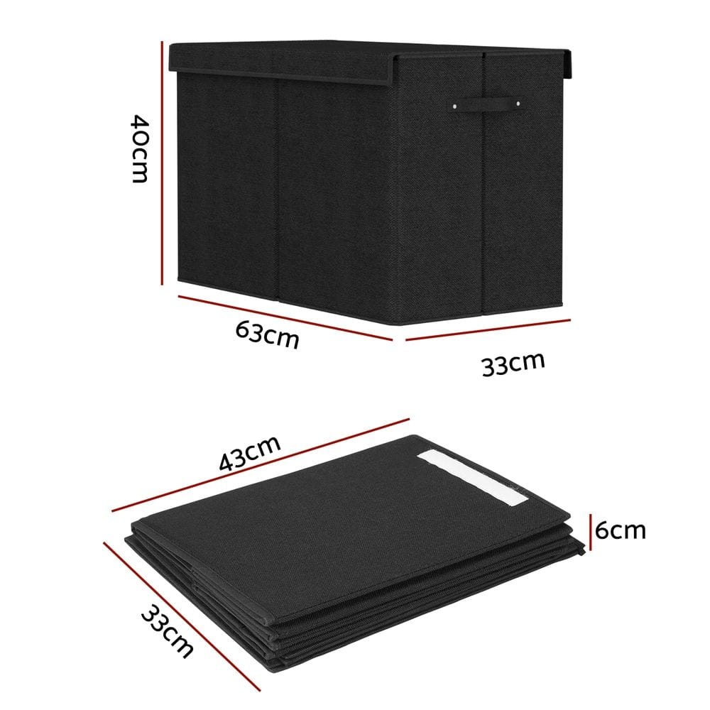 Keezi Baby & Kids > Kid's Furniture > Toy Boxes Keezi Large Toy Box Chest Storage with Flip-Top Lid Foldable Organizer Bins