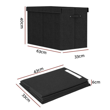 Keezi Baby & Kids > Kid's Furniture > Toy Boxes Keezi Large Toy Box Chest Storage with Flip-Top Lid Foldable Organizer Bins