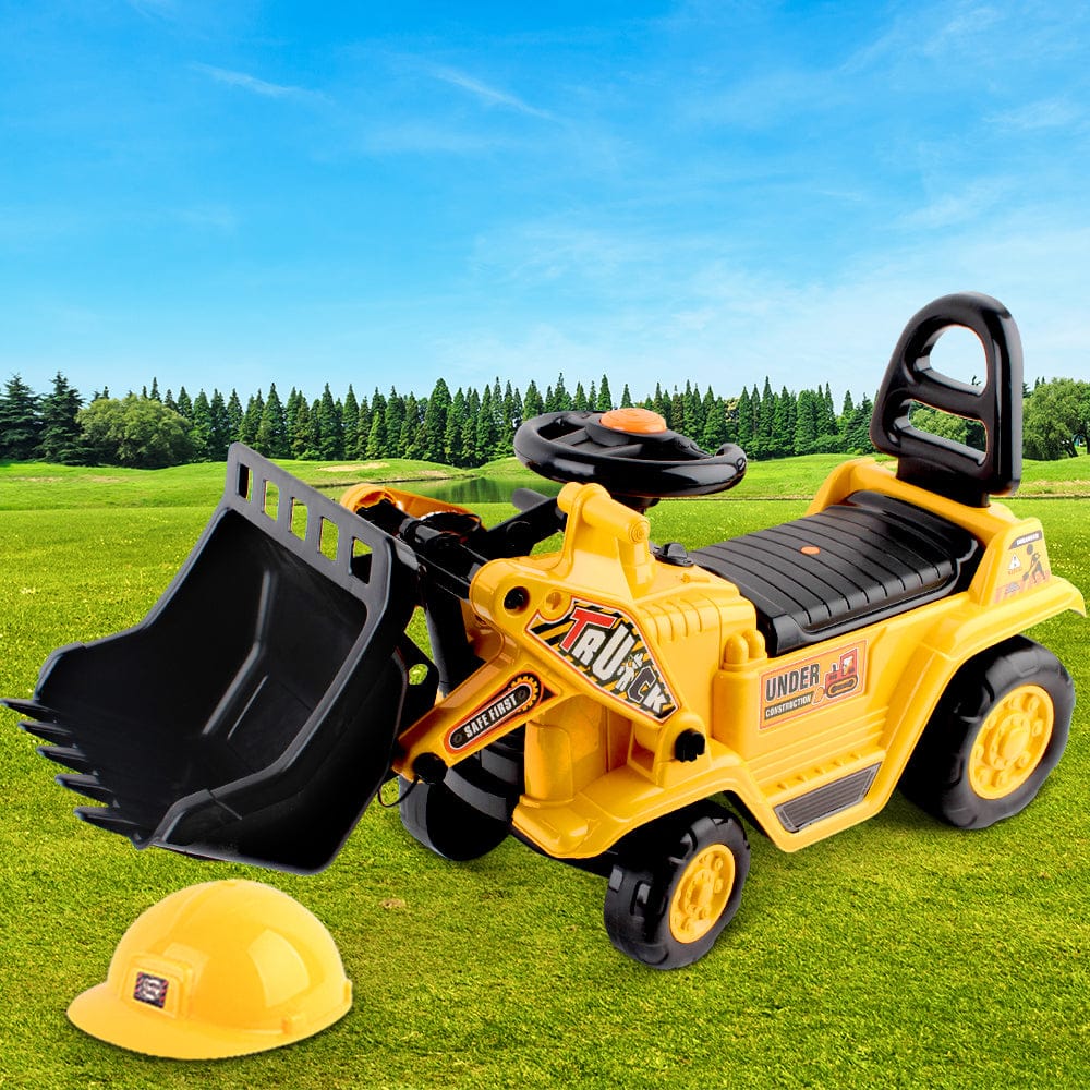 Keezi Baby & Kids > Ride On Cars, Go-karts & Bikes > Ride On Cars Keezi Ride On Car Toys Kids Excavator Bulldozer Sandpit Digger Car Pretend Play