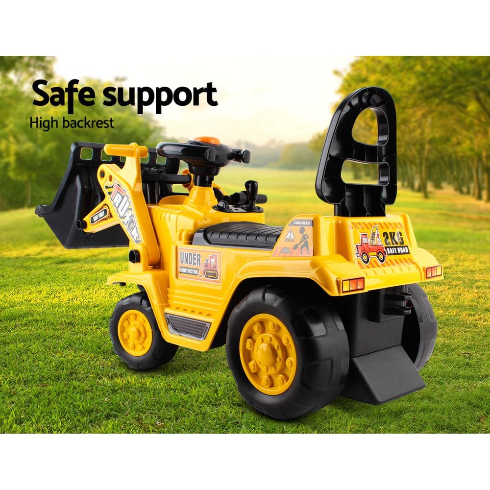 Keezi Baby & Kids > Ride On Cars, Go-karts & Bikes > Ride On Cars Keezi Ride On Car Toys Kids Excavator Bulldozer Sandpit Digger Car Pretend Play