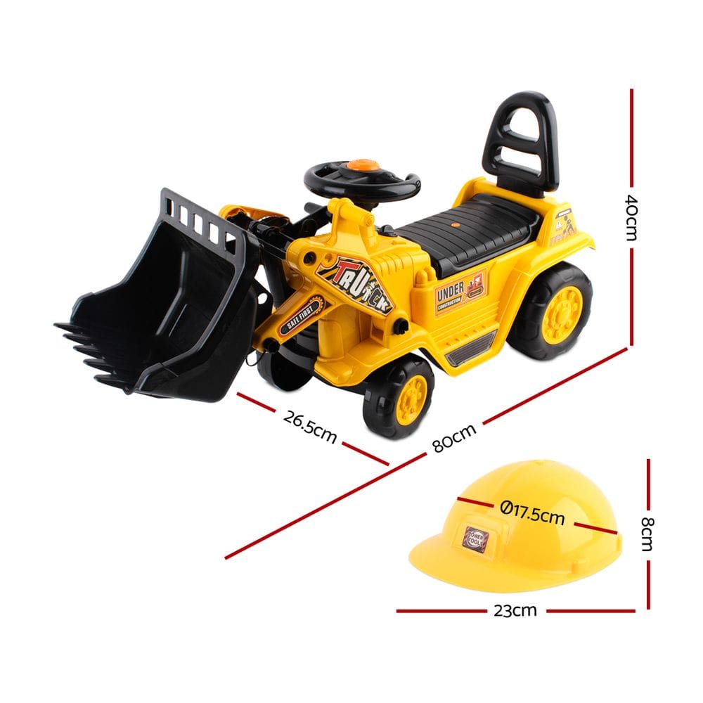 Keezi Baby & Kids > Ride On Cars, Go-karts & Bikes > Ride On Cars Keezi Ride On Car Toys Kids Excavator Bulldozer Sandpit Digger Car Pretend Play