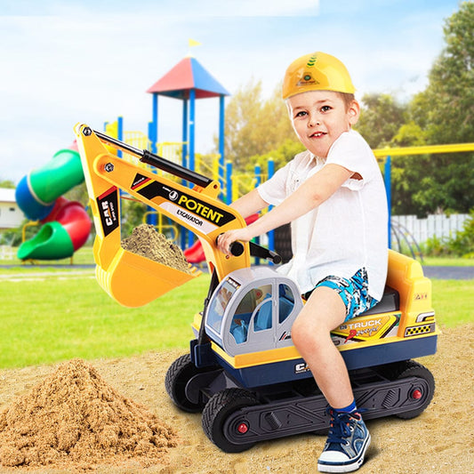 Keezi Baby & Kids > Ride On Cars, Go-karts & Bikes > Ride On Cars Keezi Ride On Car Toys Kids Excavator Digger Sandpit Bulldozer Car Pretend Play