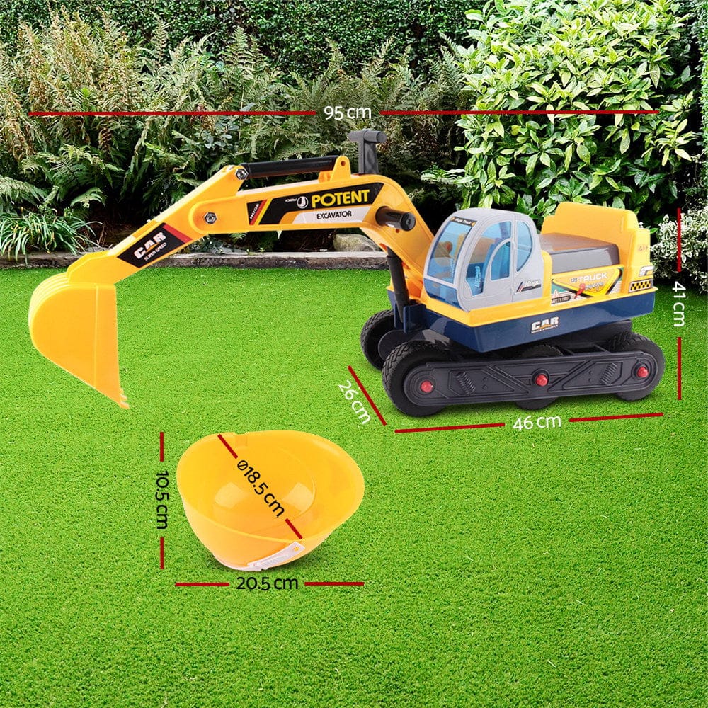 Keezi Baby & Kids > Ride On Cars, Go-karts & Bikes > Ride On Cars Keezi Ride On Car Toys Kids Excavator Digger Sandpit Bulldozer Car Pretend Play