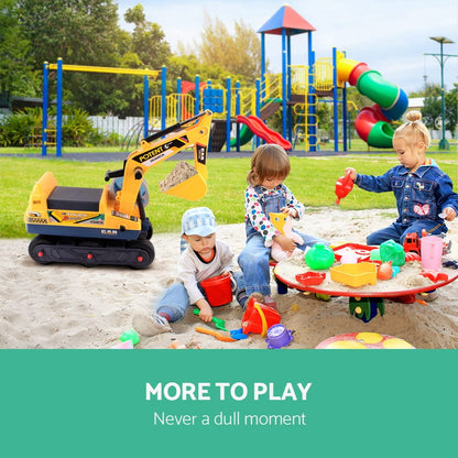 Keezi Baby & Kids > Ride On Cars, Go-karts & Bikes > Ride On Cars Keezi Ride On Car Toys Kids Excavator Digger Sandpit Bulldozer Car Pretend Play