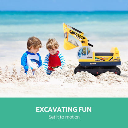 Keezi Baby & Kids > Ride On Cars, Go-karts & Bikes > Ride On Cars Keezi Ride On Car Toys Kids Excavator Digger Sandpit Bulldozer Car Pretend Play