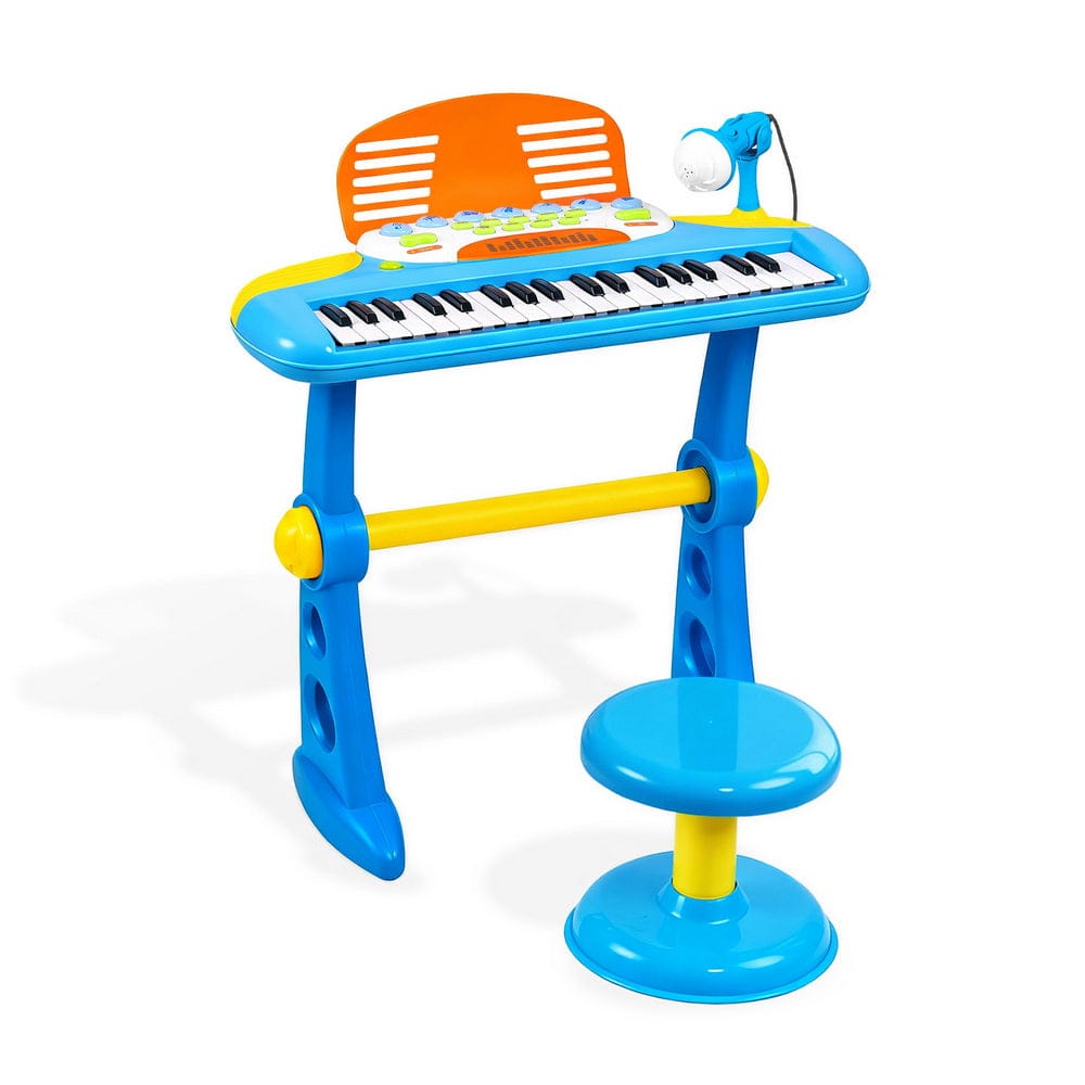 Keezi Kids Baby & Kids > Baby & Kid's Toys > Musical Toys Keezi Kids Piano Keyboard 37 Keys Electronic Musical Instrument Set w/ Stool Microphone