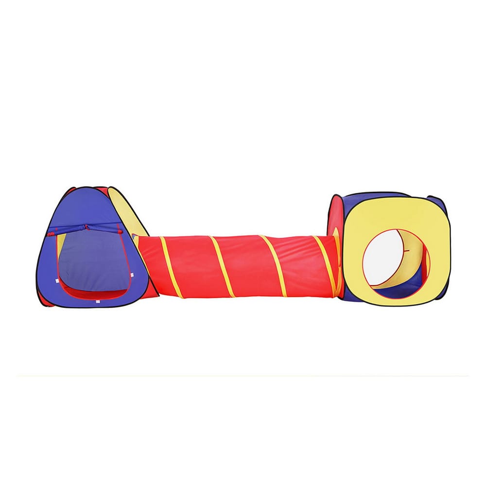 Keezi Kids Baby & Kids > Baby & Kid's Toys > Pretend Play Keezi Kids Playhouse Play Tent Pop Up Teepee Castle Crawl Tunnel Outdoor Indoor Toys Children Gift