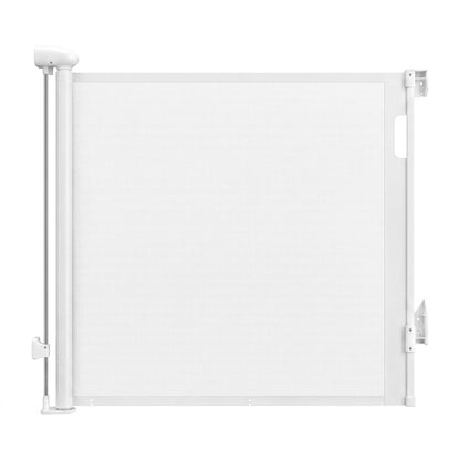 Keezi Kids Baby & Kids > Gates & Playpens > Safety Gates & Safety Accessories Keezi Retractable Gate Baby Gate Pet Safety Fence Extends up to 140cm White