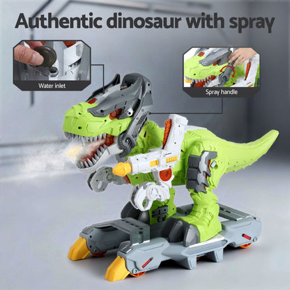 Keezi Kids Baby & Kids > Ride On Cars, Go-karts & Bikes > Ride On Cars Keezi Kids Dinosaur Ride On Push Car Toy with Spray Function Indoor Outdoor Toys