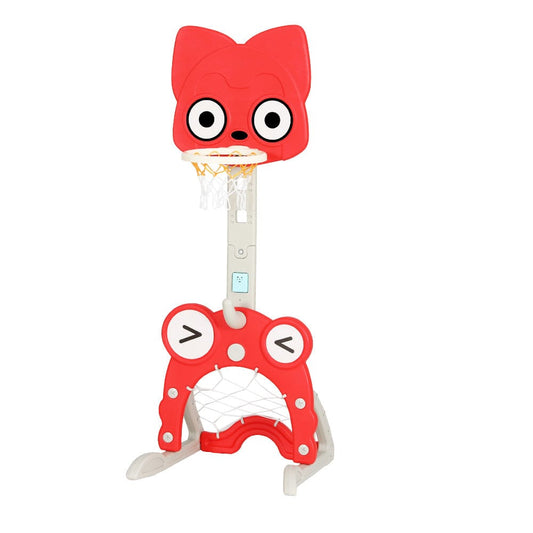 Keezi Sports & Fitness > Ball Sports > Basketball & Basketball Accessories Keezi Kids Basketball Hoop Stand Adjustable 5-in-1 Sports Center Toys Set Red