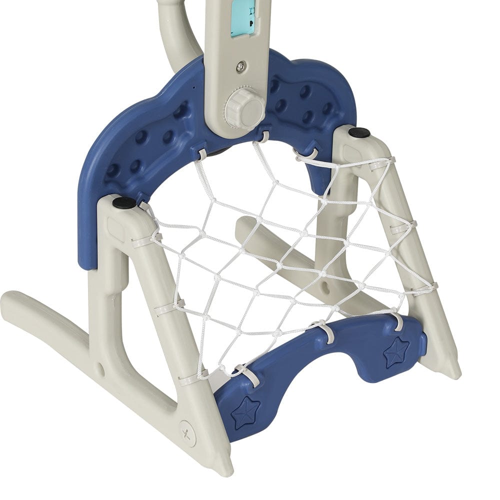 Keezi Sports & Fitness > Ball Sports > Basketball & Basketball Accessories Keezi Kids Basketball Hoop Stand Adjustable 6-in-1 Sports Center Toys Set Blue