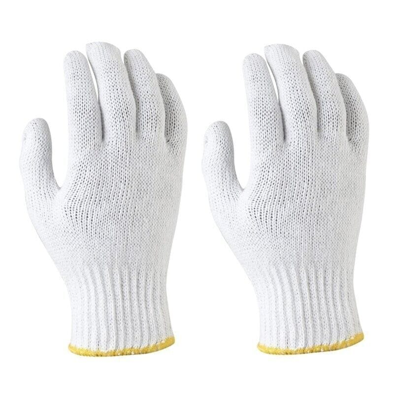 Kentucky Williams 1 Pair Safety Work Cotton Gloves Knitted Labor Garden Hand Protect Glove 22mm
