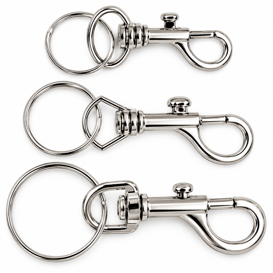 Kentucky Williams Hooks 3X Swivel Eye Snap Metal Marine Hook Chain Clip Hiking Travel Bag Key Ring
