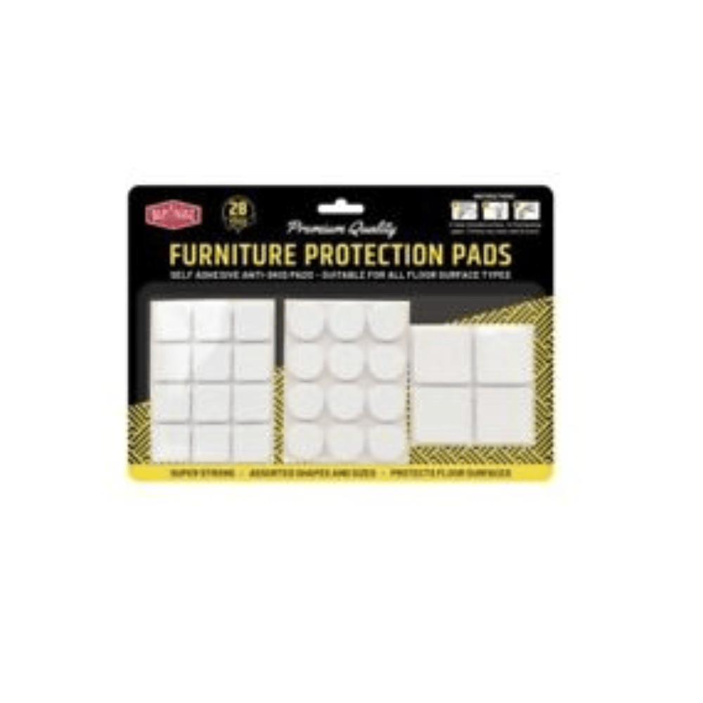 Kentucky williams Pads 28x Floor Protector with Self Adhesive Round Felt Pads Stoppers Chairs Black