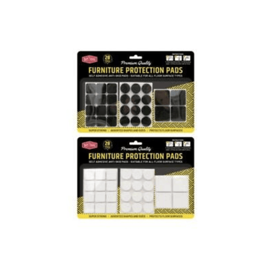 Kentucky williams Pads 28x Floor Protector with Self Adhesive Round Felt Pads Stoppers Chairs Black