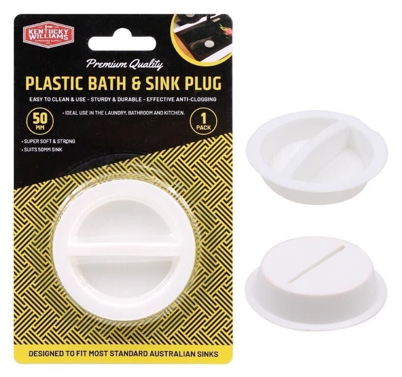 Kentucky Williams Plug 50mm suitable for Standard Bath Sink Innovative Design Squeeze and Lift