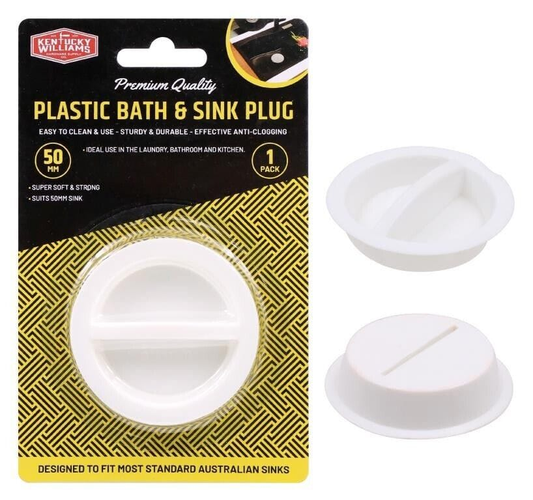 Kentucky Williams Plug 50mm suitable for Standard Bath Sink Innovative Design Squeeze and Lift