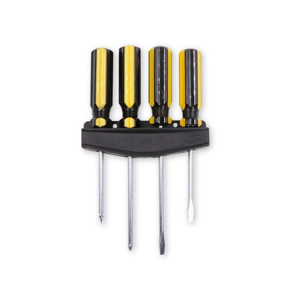 Kentucky Williams Screwdriver 4x Screwdriver Set With Holder Tool Phillips Flat Head Carbon Steel Grip