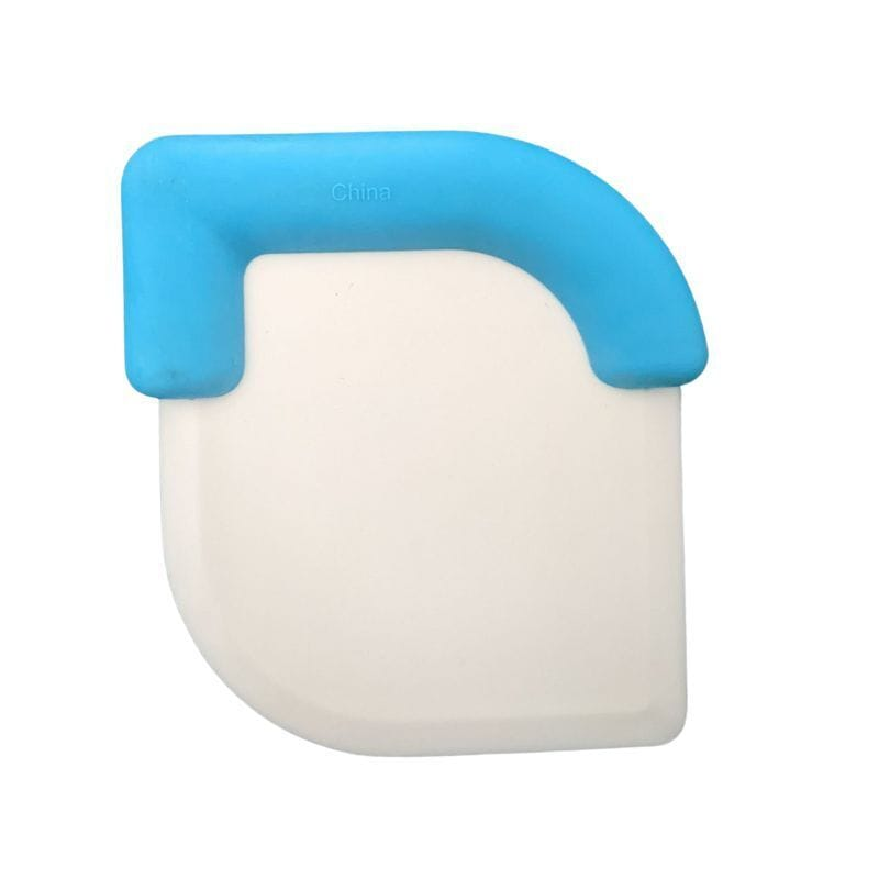 Kitchen Scraper Blue Kitchen Silicone Plastic Pan Scraper Cooking Utensils Tool Cake Batter Dough