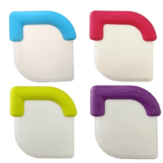 Kitchen Scraper Kitchen Silicone Plastic Pan Scraper Cooking Utensils Tool Cake Batter Dough