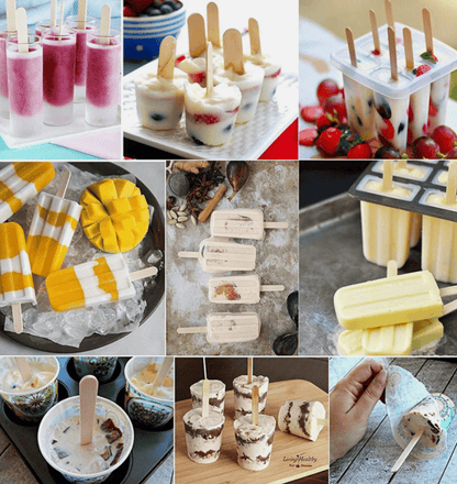 Krafters Korner 100 Wooden Craft Sticks Pop Popsicle Coffee Stirrers Ice Cream Wax Stick 11.5cm