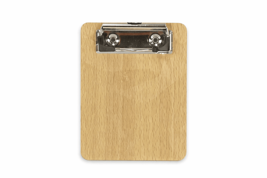 Krafters Korner Clipboard 10X13cm Mini Wooden Clipboard Stationary Office Home School Filing Organiser