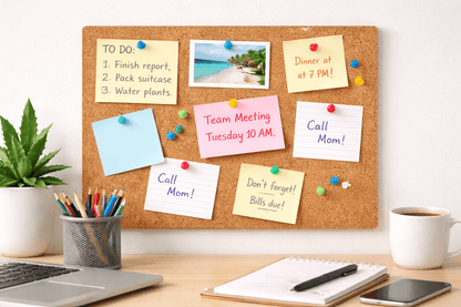 Krafters Korner Cork Sheet A4 Size School Art Liner Project Pin Bulletin Board Craft DIY Coaster