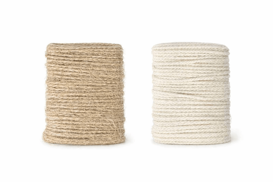 Krafters Korner Home & Garden > Hobbies > Arts & Crafts 10M Brown White Hemp Twine Rope Natural Jute Craft String DIY Art Macrame Wrap