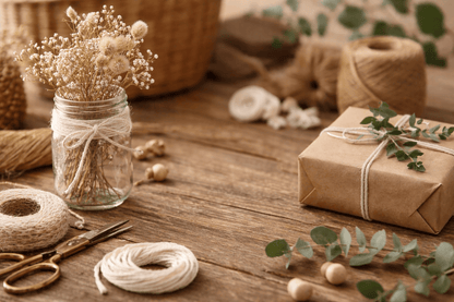Krafters Korner Home & Garden > Hobbies > Arts & Crafts 10M Brown White Hemp Twine Rope Natural Jute Craft String DIY Art Macrame Wrap