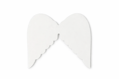 Krafters Korner Home & Garden > Hobbies > Arts & Crafts 10Pk 7.5x8.5cm White Angel Wings DIY Craft Decoration Embellishment Ornament