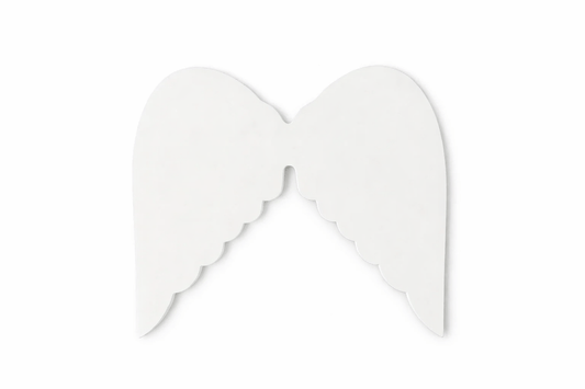 Krafters Korner Home & Garden > Hobbies > Arts & Crafts 10Pk 7.5x8.5cm White Angel Wings DIY Craft Decoration Embellishment Ornament