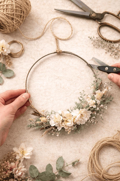 Krafters Korner Home & Garden > Hobbies > Arts & Crafts 12.5cm Diameter Craft Iron Ring Macrame Metal Hoop Floral Wreath Dream Catcher