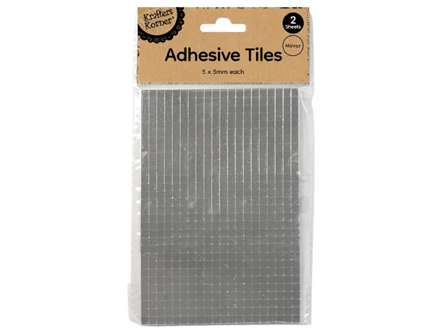 Krafters Korner Home & Garden > Hobbies > Arts & Crafts 2 Sheets 15x11cm Adhseive Mosaic Tiles Mini Square Art Crafts DIY Decorative