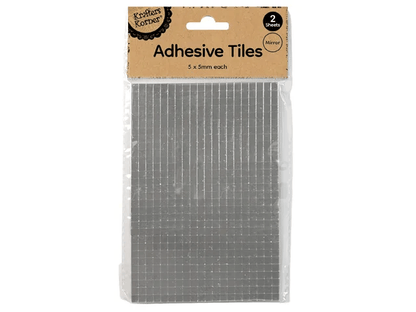 Krafters Korner Home & Garden > Hobbies > Arts & Crafts 2 Sheets 15x11cm Adhseive Mosaic Tiles Mini Square Art Crafts DIY Decorative