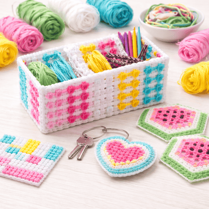 Krafters Korner Home & Garden > Hobbies > Arts & Crafts 3 Pack of DIY Craft Mesh Canvas Board Sewing Embroidery Needlepoint Handmade