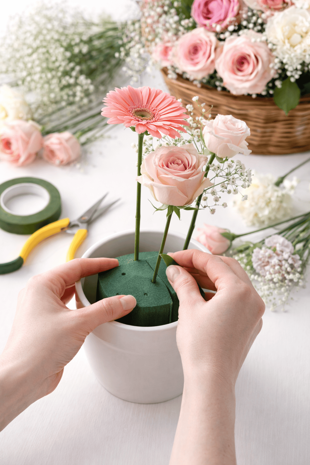 Krafters Korner Home & Garden > Hobbies > Arts & Crafts 36Pk Craft Florist Green Sticks Wire DIY Floral Flower Arrangement Bouquet Arts